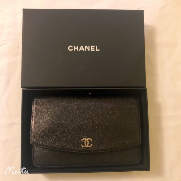 Chanel Black Sevruga Wallet on Chain Caviar - Picture 4 of 16